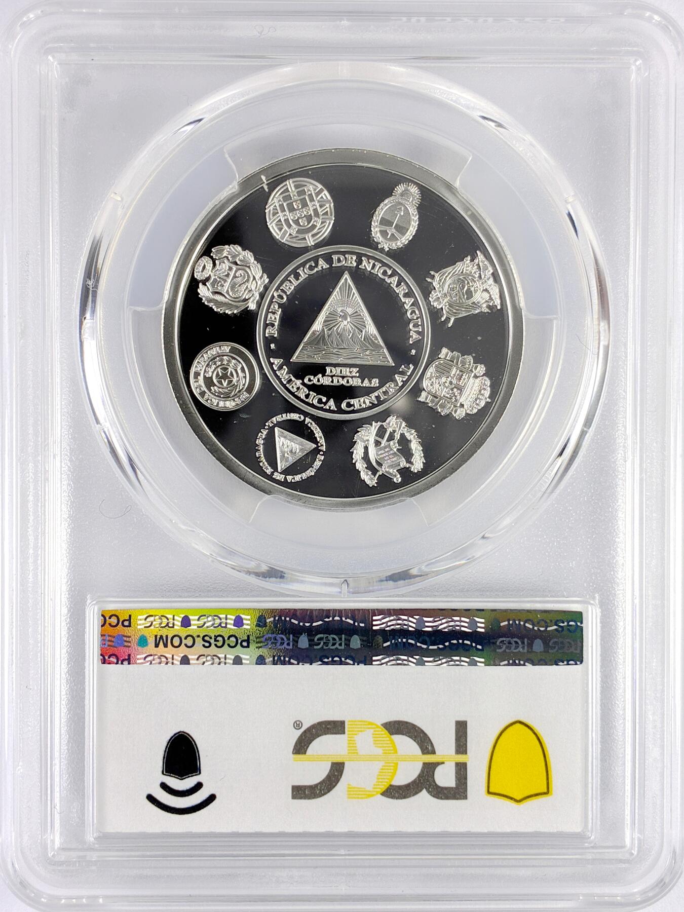 【雨安】【直播拍卖】【世界币章119期-评级币】2025-12-06 周六 19:30 保真 [评级现代] Nicaragua 尼加拉瓜 10科多巴 2024年 首都马那瓜 PCGS-PR69DCAM