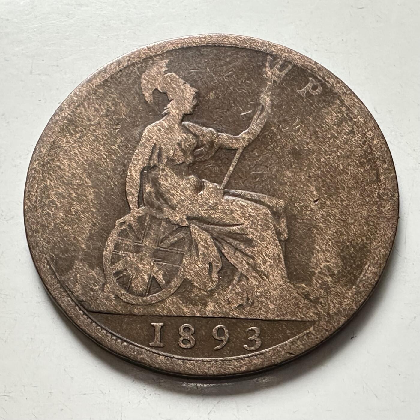 🌹外币初藏🌹🐯2025年第136场  每周二四六晚8️⃣点 接代拍 英国1893年维多利亚一便士