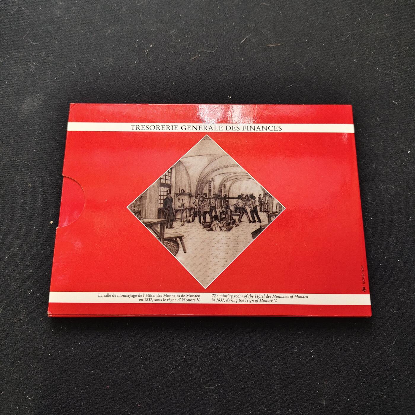 【全场包邮】纯粹捡漏拍483场（免费代拍第20场） 摩纳哥1995年Specimen Set官方封装套币