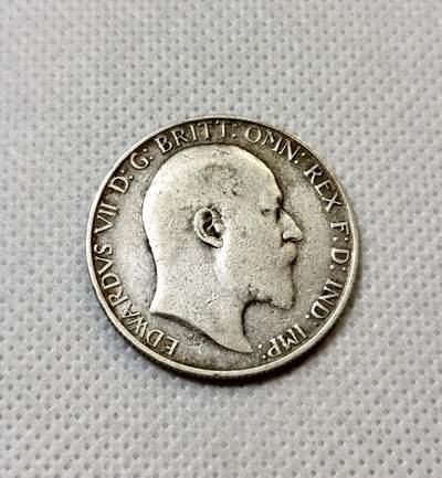 甄臻铺-世界币章拍卖（第42期）送拍享返佣金等优惠多多 - 少见 英国1909年海神版2先令银币 11.2克 925银