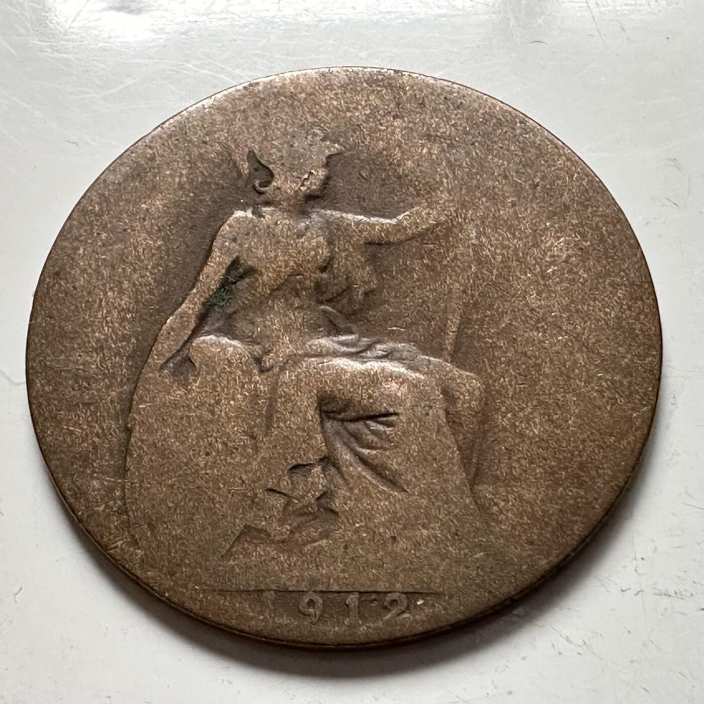 🌹外币初藏🌹🐯2025年第136场  每周二四六晚8️⃣点 接代拍 英国1912年1/2便士