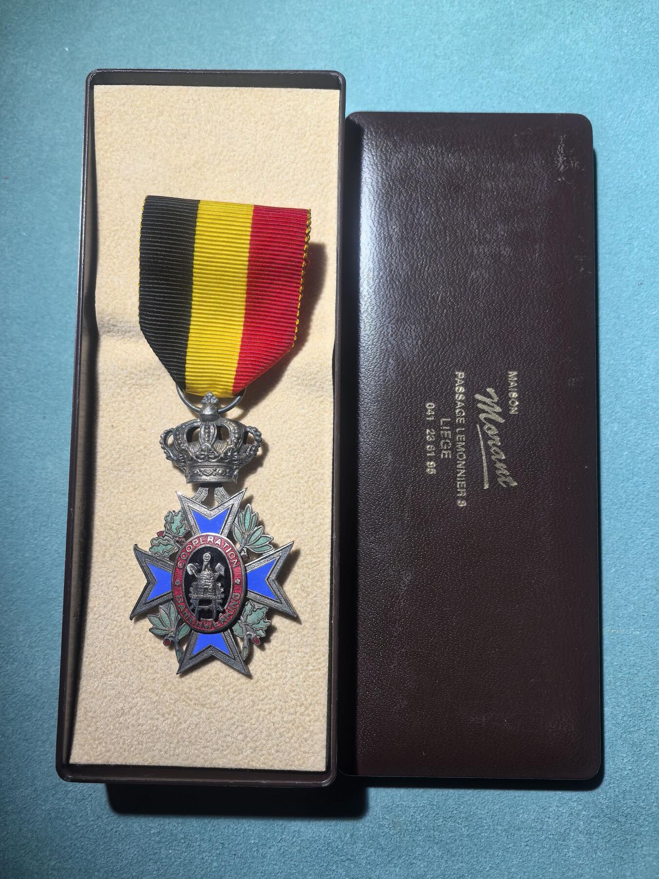 盛世勋华——号角文化勋章邮票专场拍卖第291期 比利时特级劳动功勋奖章  银制 带原盒