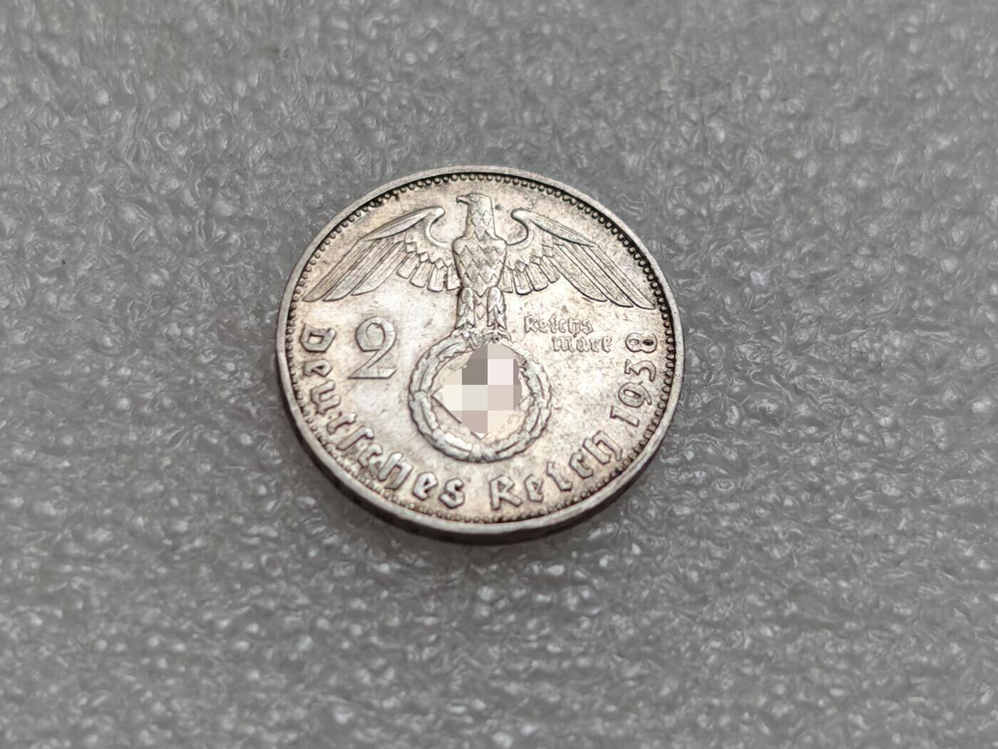 瓶子🏺第219期拍卖会  德国1938年兴登堡2马克银币