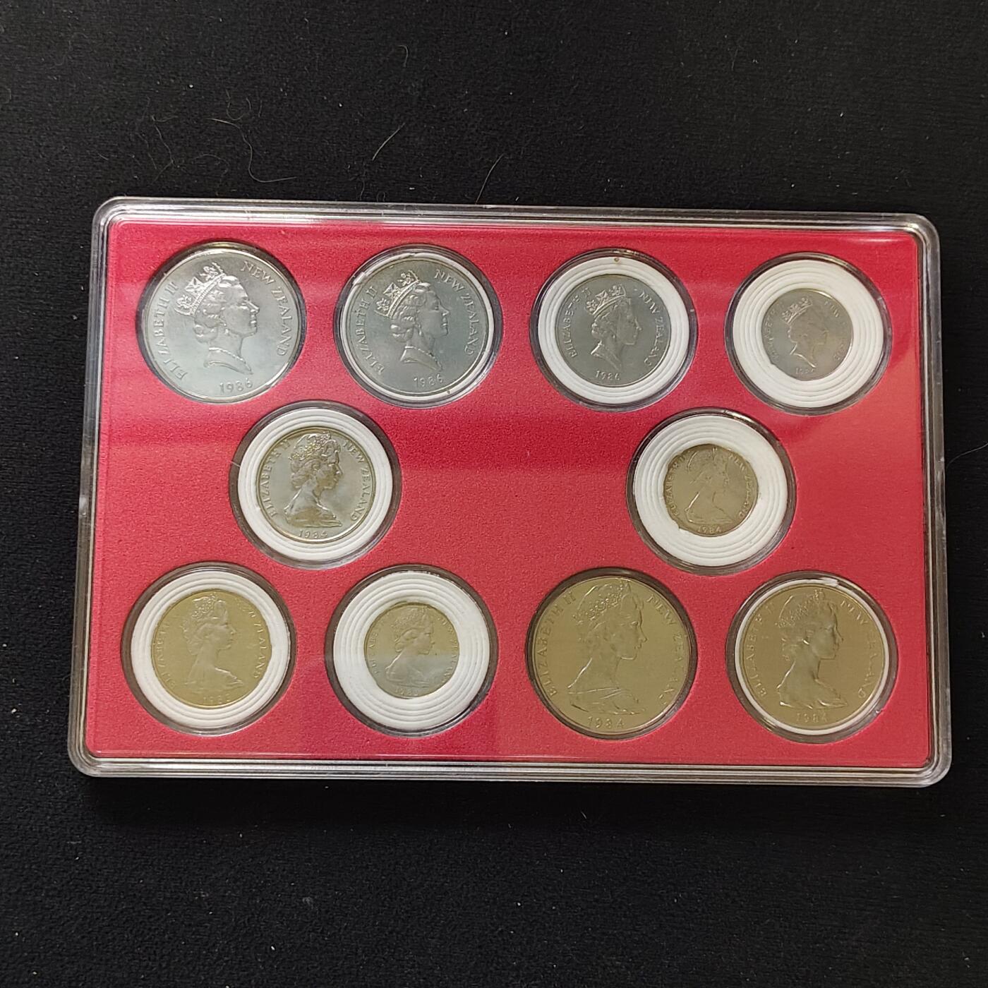 【全场包邮】纯粹捡漏拍482场（免费代拍第19场）-币封+套装+富兰克林（注意佣金） 【盒装套币】新西兰各年份各版本20枚2盒