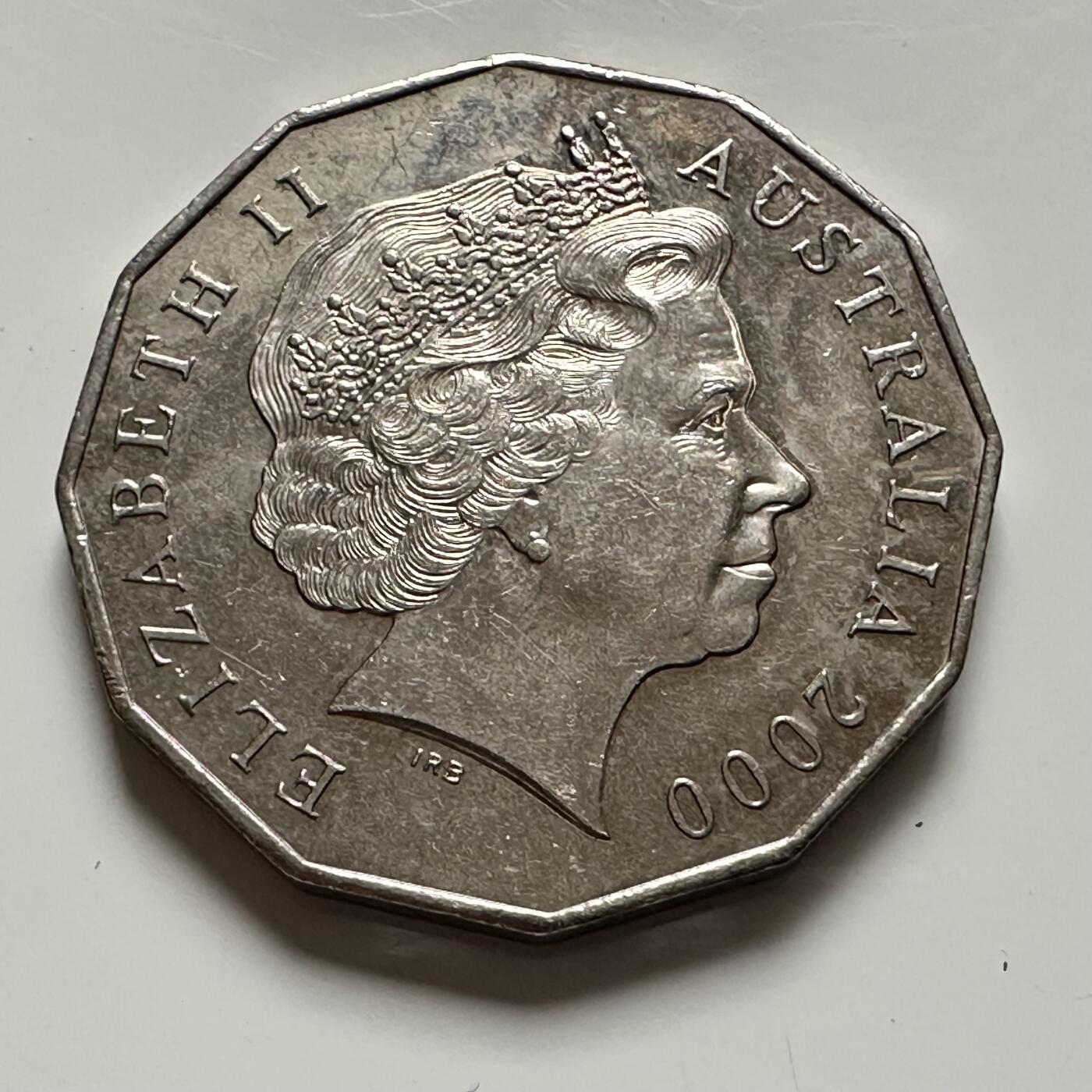 🌹外币初藏🌹🐯2025年第136场  每周二四六晚8️⃣点 接代拍 澳大利亚2000千禧年五十分纪念币 a