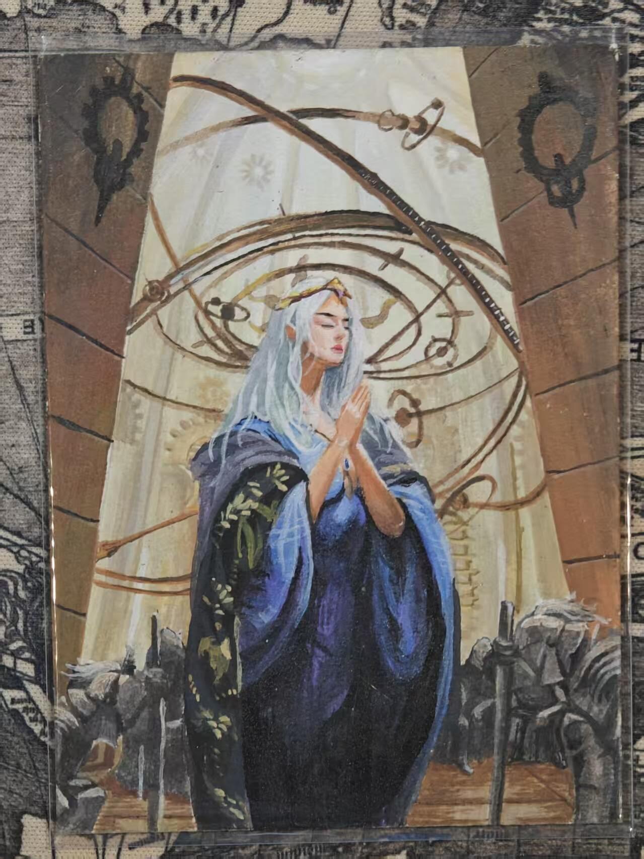 龙虎卡牌六六场 （无佣金，周六结拍，欢迎送拍） 【手绘卡】祝福  画师:R