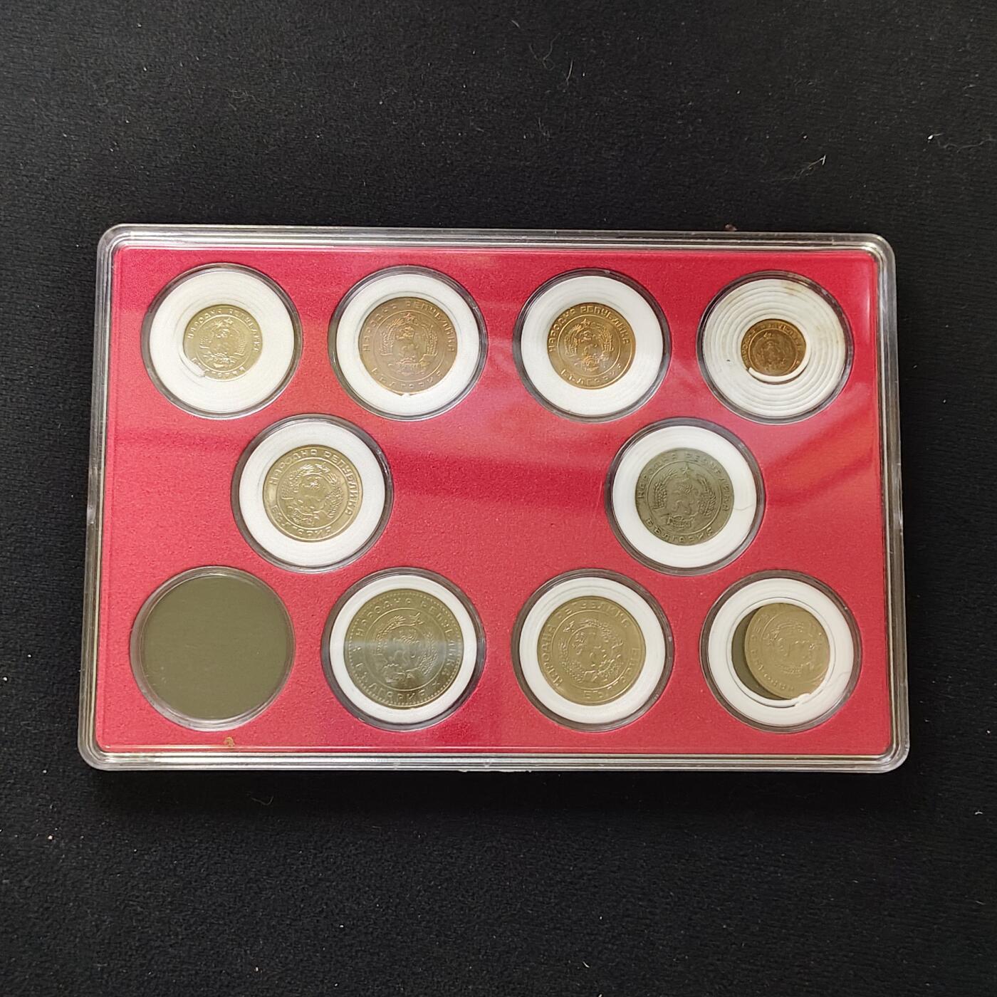 【全场包邮】纯粹捡漏拍482场（免费代拍第19场）-币封+套装+富兰克林（注意佣金） 【盒装套币】保加利亚各年份9枚一盒