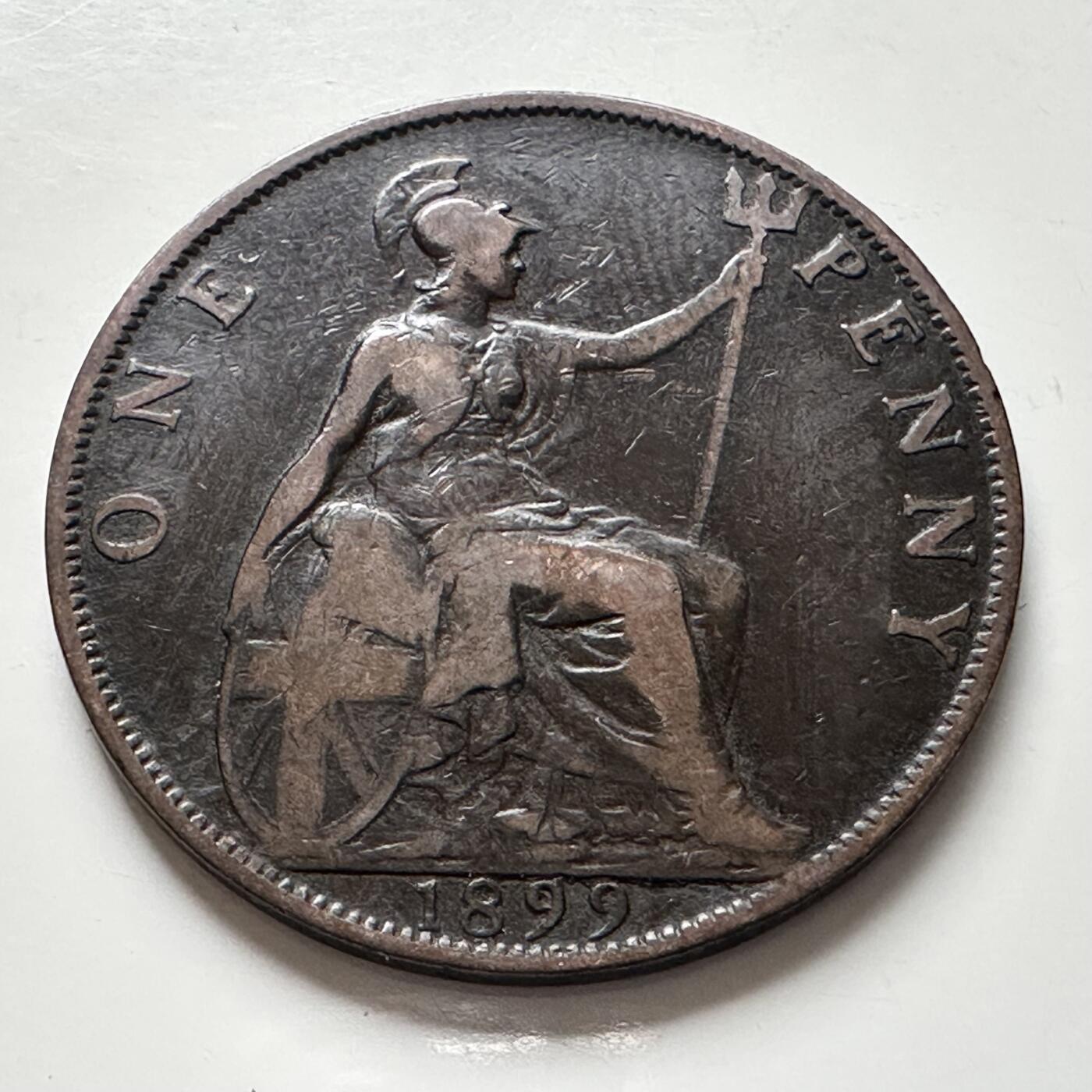 🌹外币初藏🌹🐯2025年第136场  每周二四六晚8️⃣点 接代拍 英国1899年维多利亚一便士 批纱版