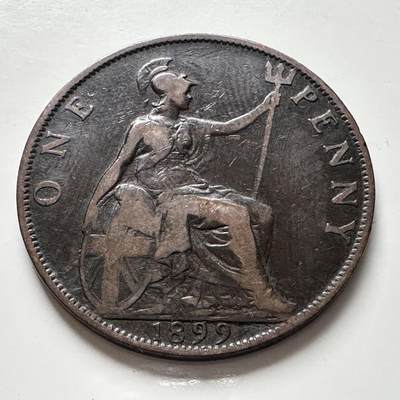 🌹外币初藏🌹🐯2025年第136场  每周二四六晚8️⃣点 接代拍 - 英国1899年维多利亚一便士 批纱版