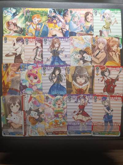 荟藏Assembly特殊场甲号——卡牌处理 - WS黑白之翼 BanGDream系列 日版第一系列平卡批量20张批量1 全新