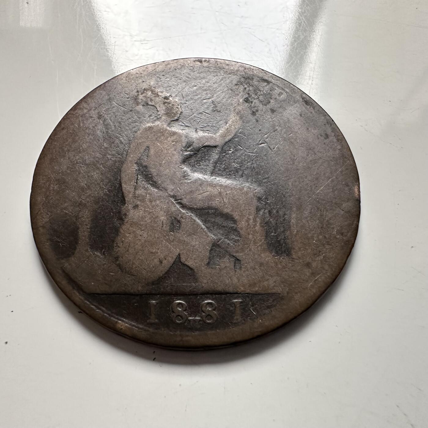 🌹外币初藏🌹🐯2025年第136场  每周二四六晚8️⃣点 接代拍 英国1881年维多利亚一便士