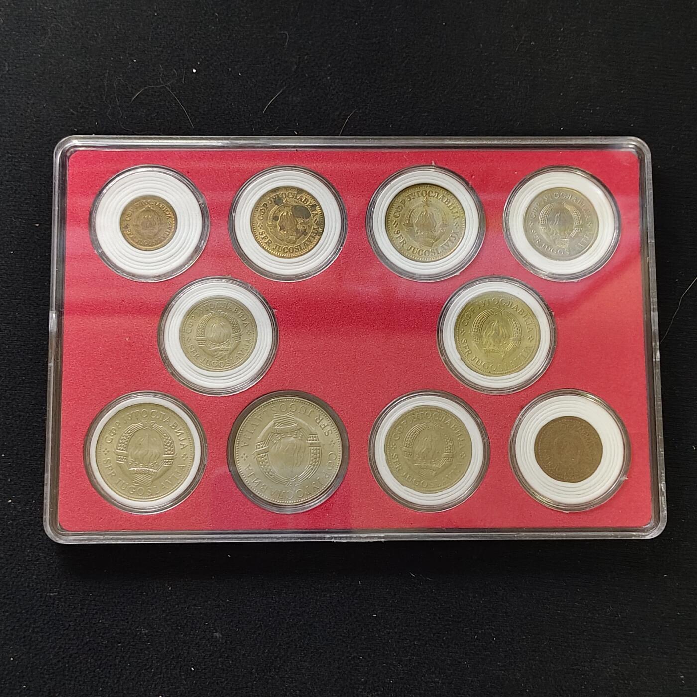 【全场包邮】纯粹捡漏拍482场（免费代拍第19场）-币封+套装+富兰克林（注意佣金） 【盒装套币】南斯拉夫各年份10枚套币一盒