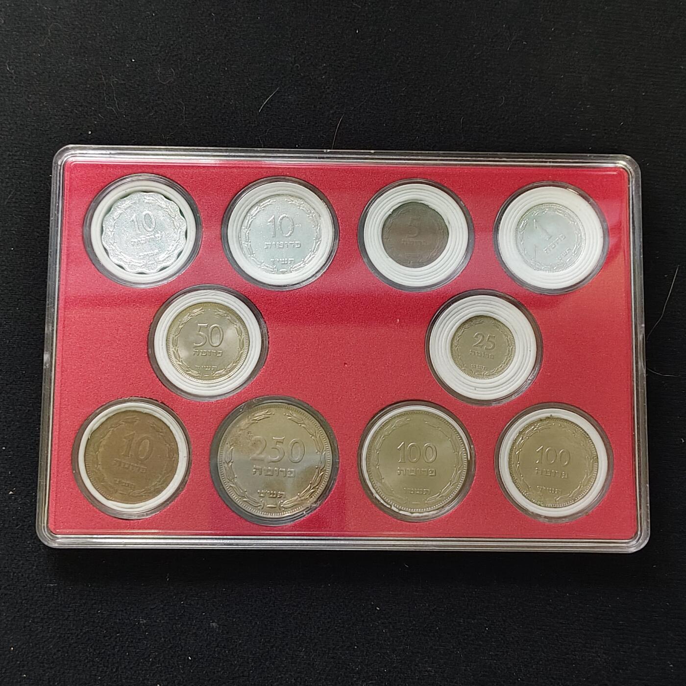 【全场包邮】纯粹捡漏拍482场（免费代拍第19场）-币封+套装+富兰克林（注意佣金） 【盒装套币】以色列各年份10枚一盒