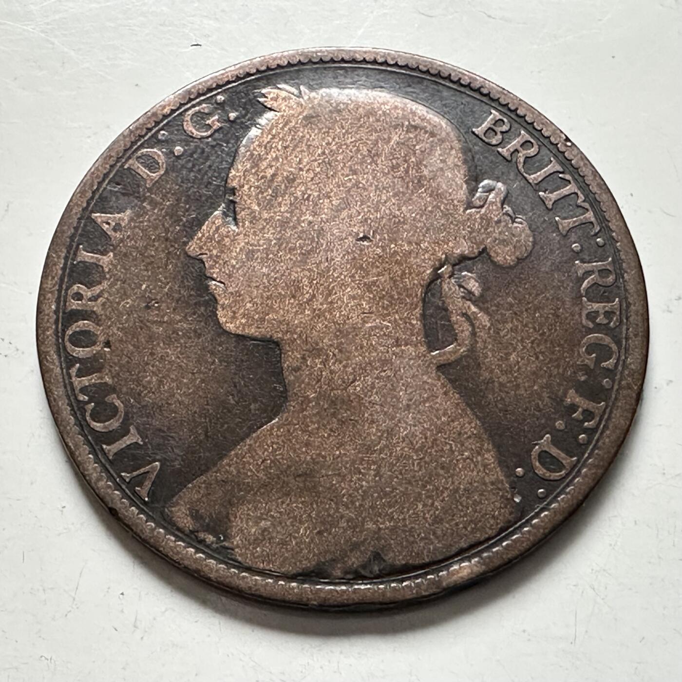 🌹外币初藏🌹🐯2025年第136场  每周二四六晚8️⃣点 接代拍 英国1884年维多利亚一便士