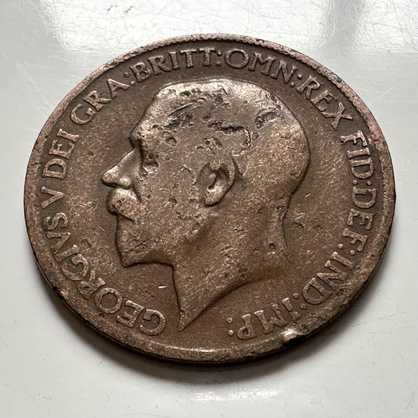 🌹外币初藏🌹🐯2025年第136场  每周二四六晚8️⃣点 接代拍 英国1911年1/2便士