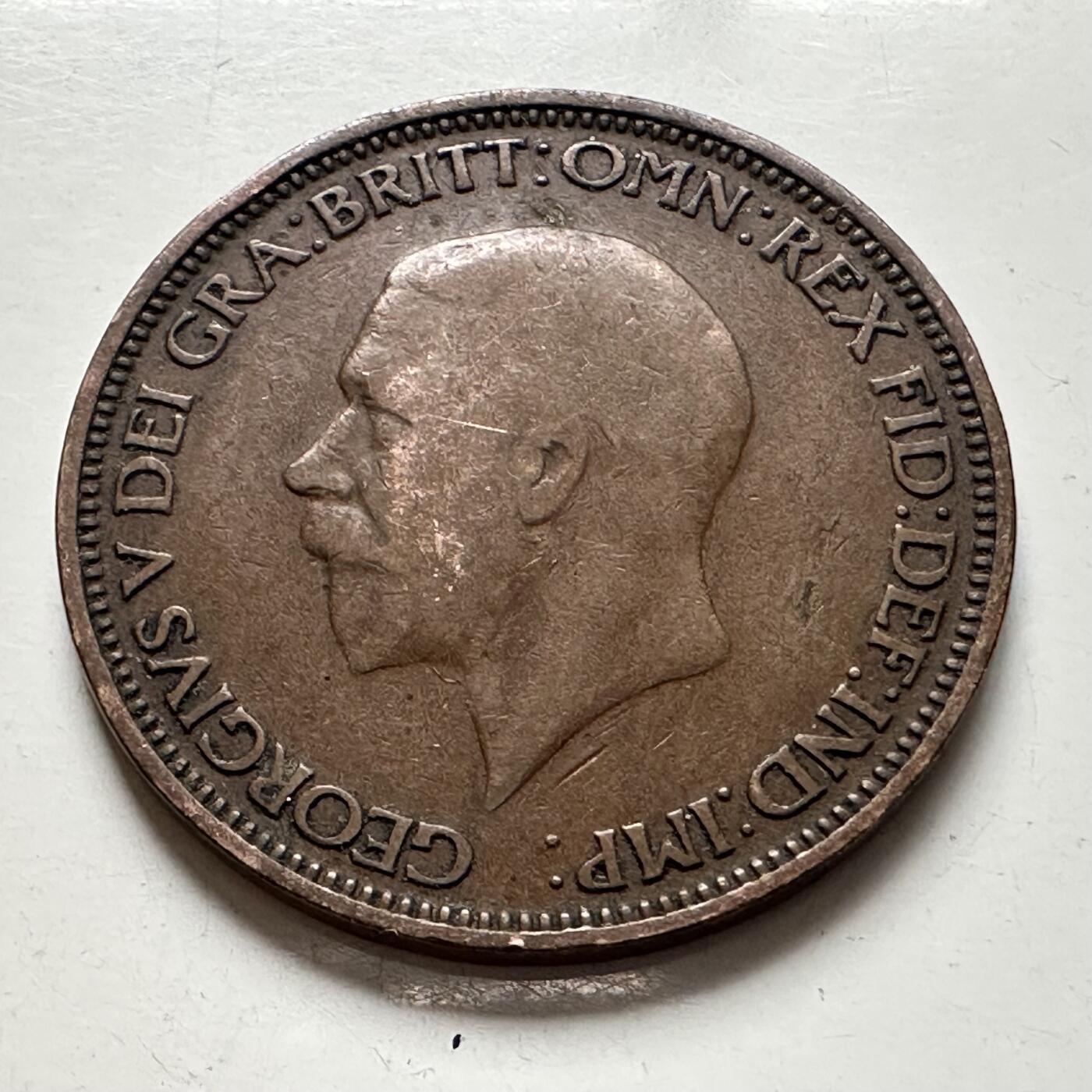 🌹外币初藏🌹🐯2025年第136场  每周二四六晚8️⃣点 接代拍 英国1929年1/2便士 b