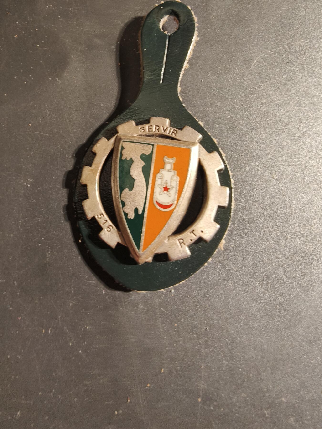 老王徽章第168期 法国第516铁路运输团证章