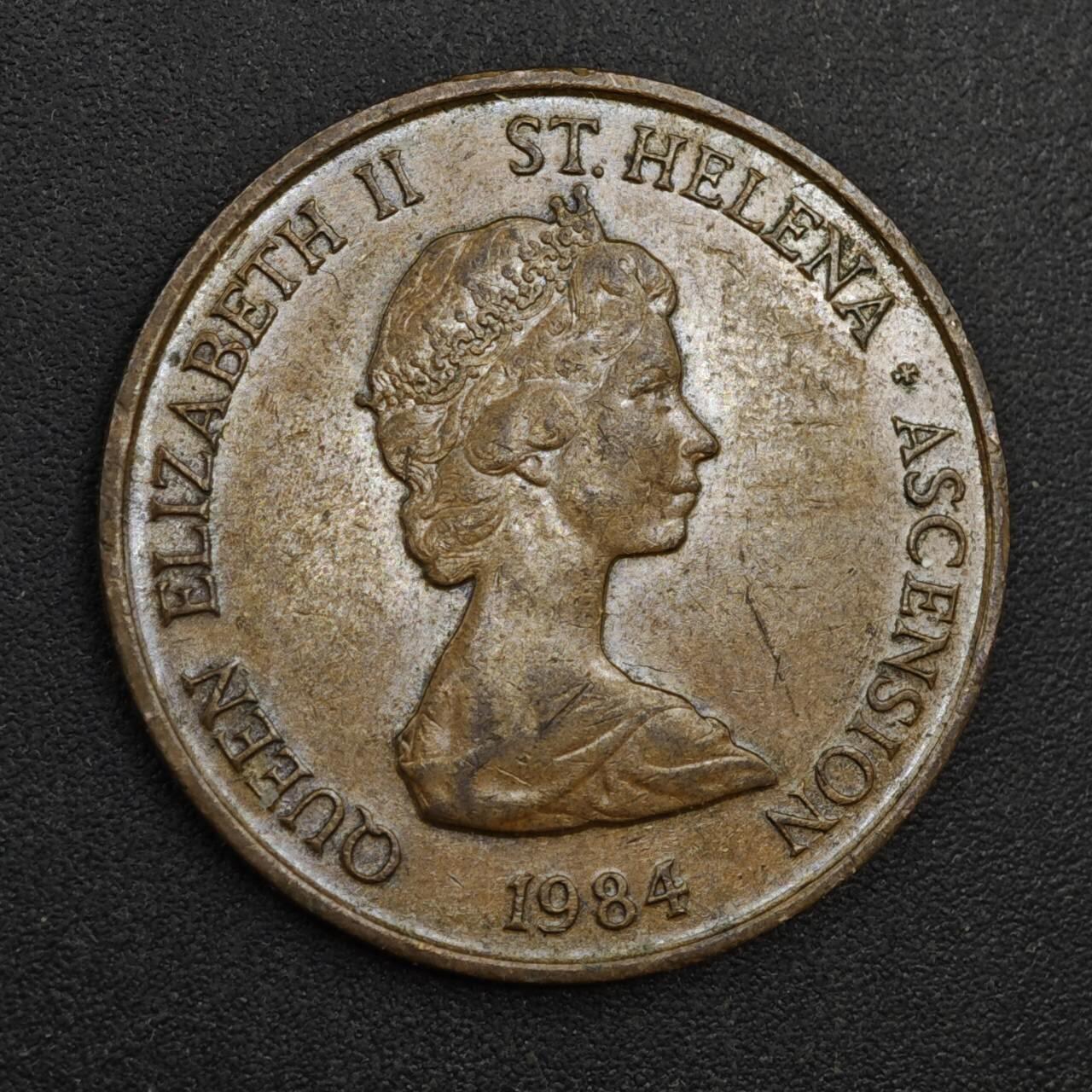 【淘币小摊】实时拍第八百一十八拍   散币小银币场   满百包邮可预留二周 每周一统一发货   圣赫勒拿1984年2便士毛驴铜币