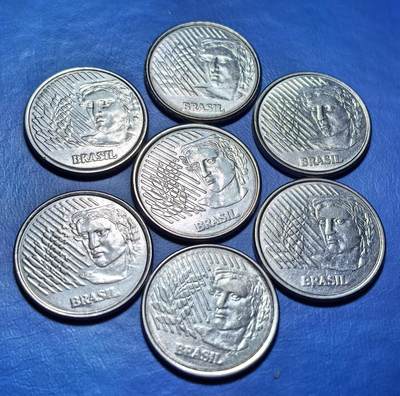 外国优质老铜币银币，周六九点倒数截拍，满百包邮，可寄存半年，喜欢朋友微信扫描二维码可直接参拍 - 巴西女神版1994年-1997年