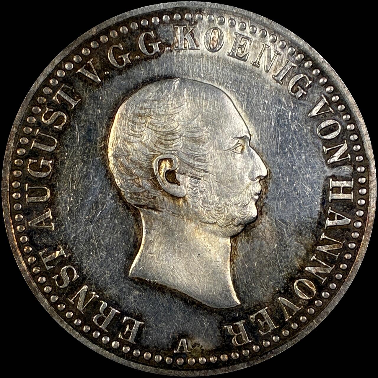 【雨安】【直播拍卖】【世界币章118期-裸币】2025-12-05 周五 19:30 保真 [裸币德国] Germany 德国 德意志 1泰勒 汉诺威 1838年