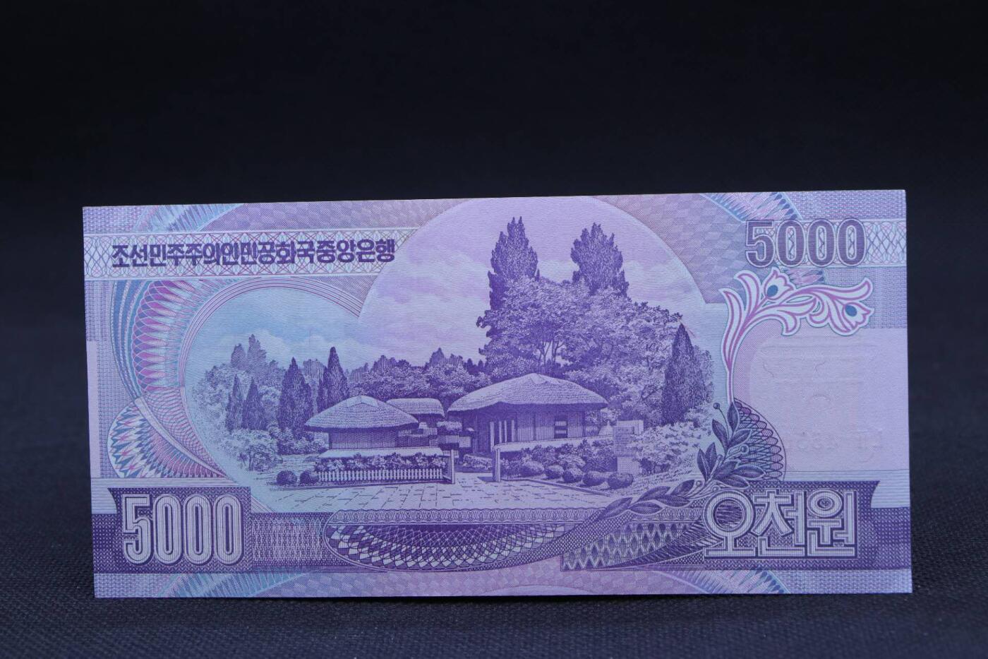 【淘币小摊】限时拍第八百二十一拍  纸币场  满百包邮可预留两周  周一统一发货    朝鲜2006年5000元纸币