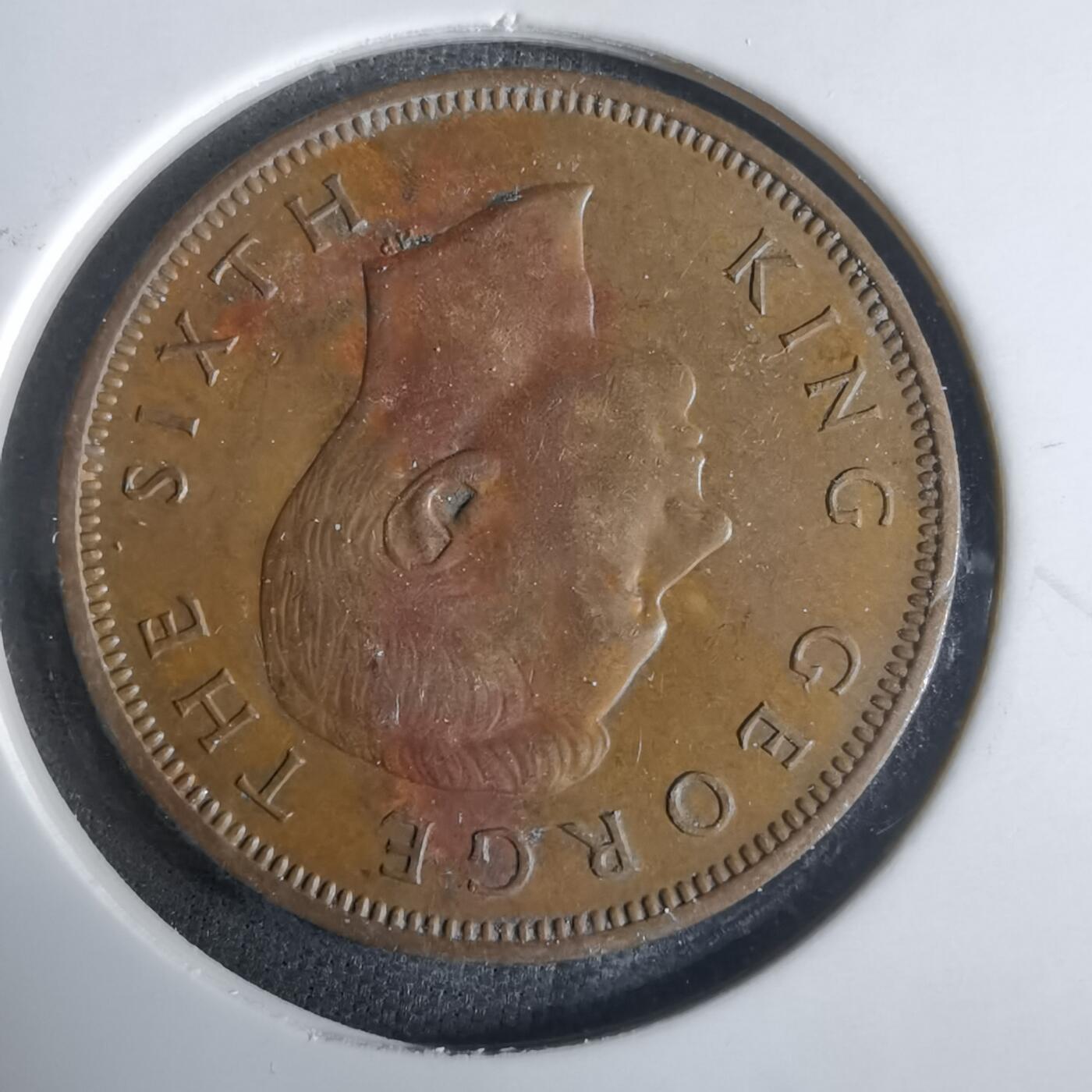 沼泽如烟--第921场 新西兰1950年半便士