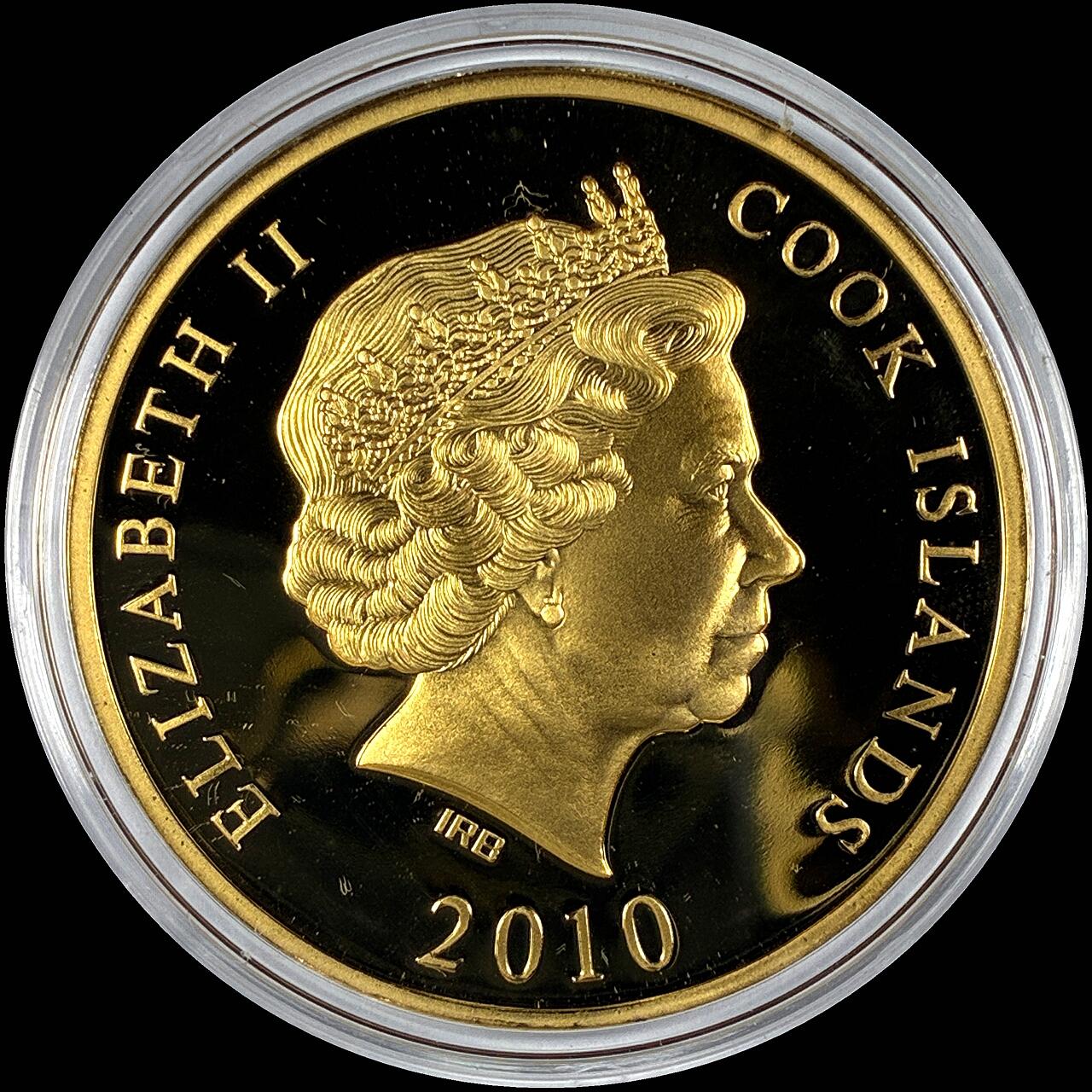 【雨安】【直播拍卖】【世界币章118期-裸币】2025-12-05 周五 19:30 保真 [现代裸币] Cook Island 库克群岛 1元 2010年 德国贝勒维宫