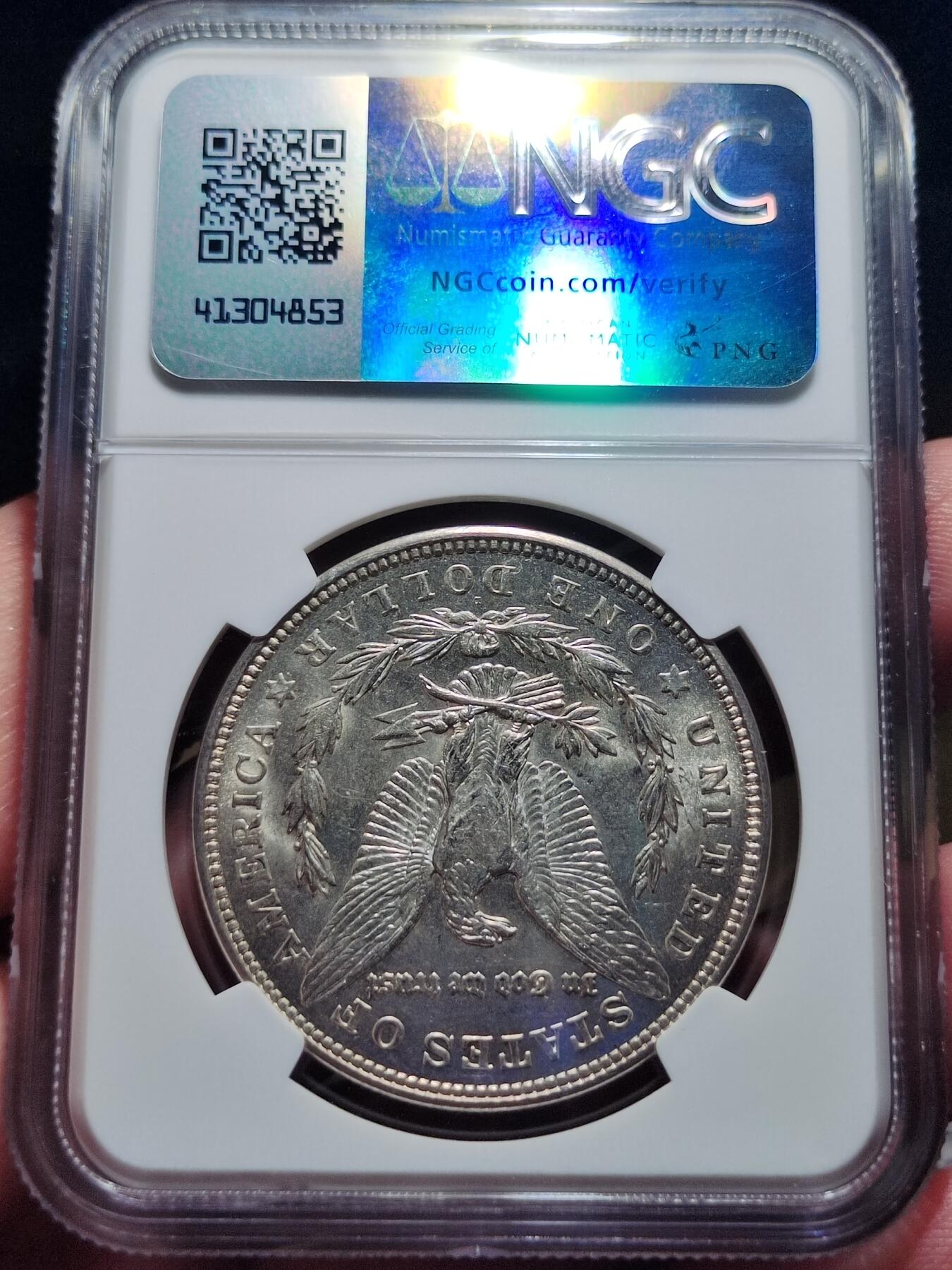 中外钱币第六场 NGC-MS63美国摩根1921年D版