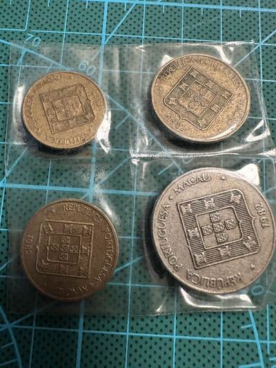 蒂克钱币-第49场 外国硬币散币场 - 澳门 1982年 福禄寿 四枚 流通品