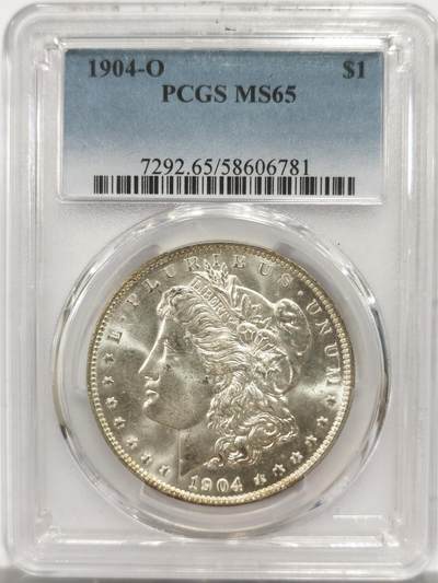 博洋堂世界钱币拍卖第150期（全场包邮） - PCGS MS65 美国1904年O版摩根大银币