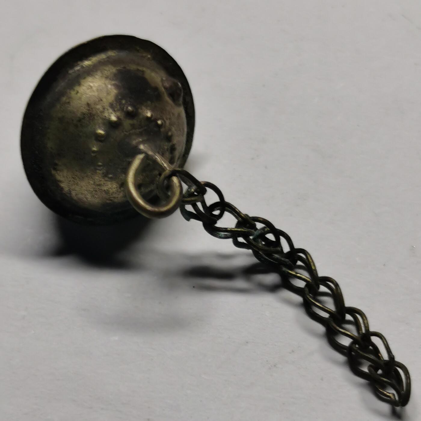 杂件专场86期 清代老银铃铛链