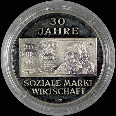 【雨安】【直播拍卖】【世界币章118期-裸币】2025-12-05 周五 19:30 保真 - [章] Germany 章 德国 1978年 西德马克30周年 银章 20克, 999银