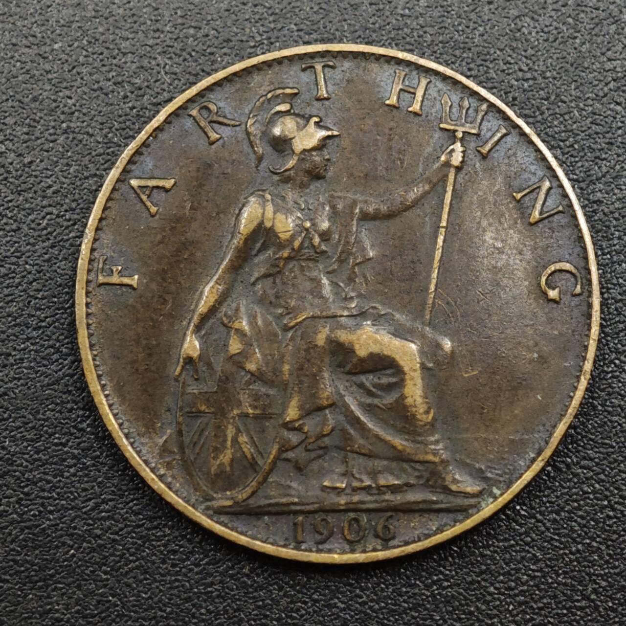 【淘币小摊】实时拍第八百一十八拍   散币小银币场   满百包邮可预留二周 每周一统一发货   英国1906年爱德华七世法新铜币