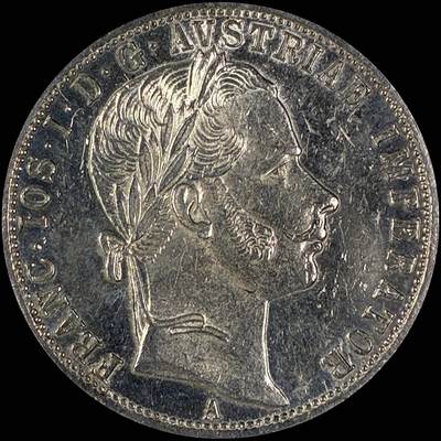 【雨安】【直播拍卖】【世界币章118期-裸币】2025-12-05 周五 19:30 保真 - [裸币各国] Austria 奥地利 1弗洛林 1860年
