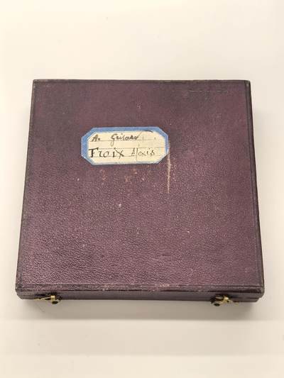 博洋堂世界钱币拍卖第150期（全场包邮） 法国 原铸原盒 铜镀银 农业协会章 经典模奈 养育着大地