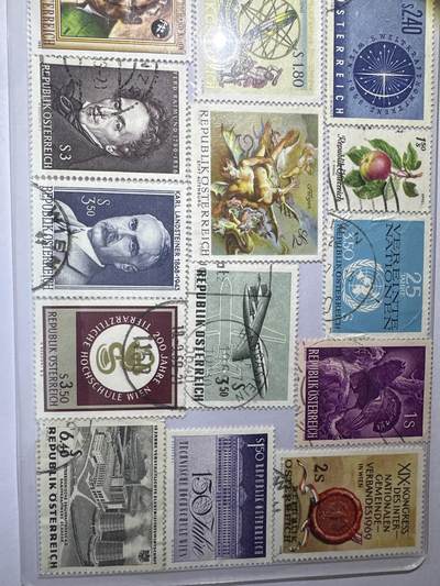 12.26邮票专场 奥地利信销散票16枚