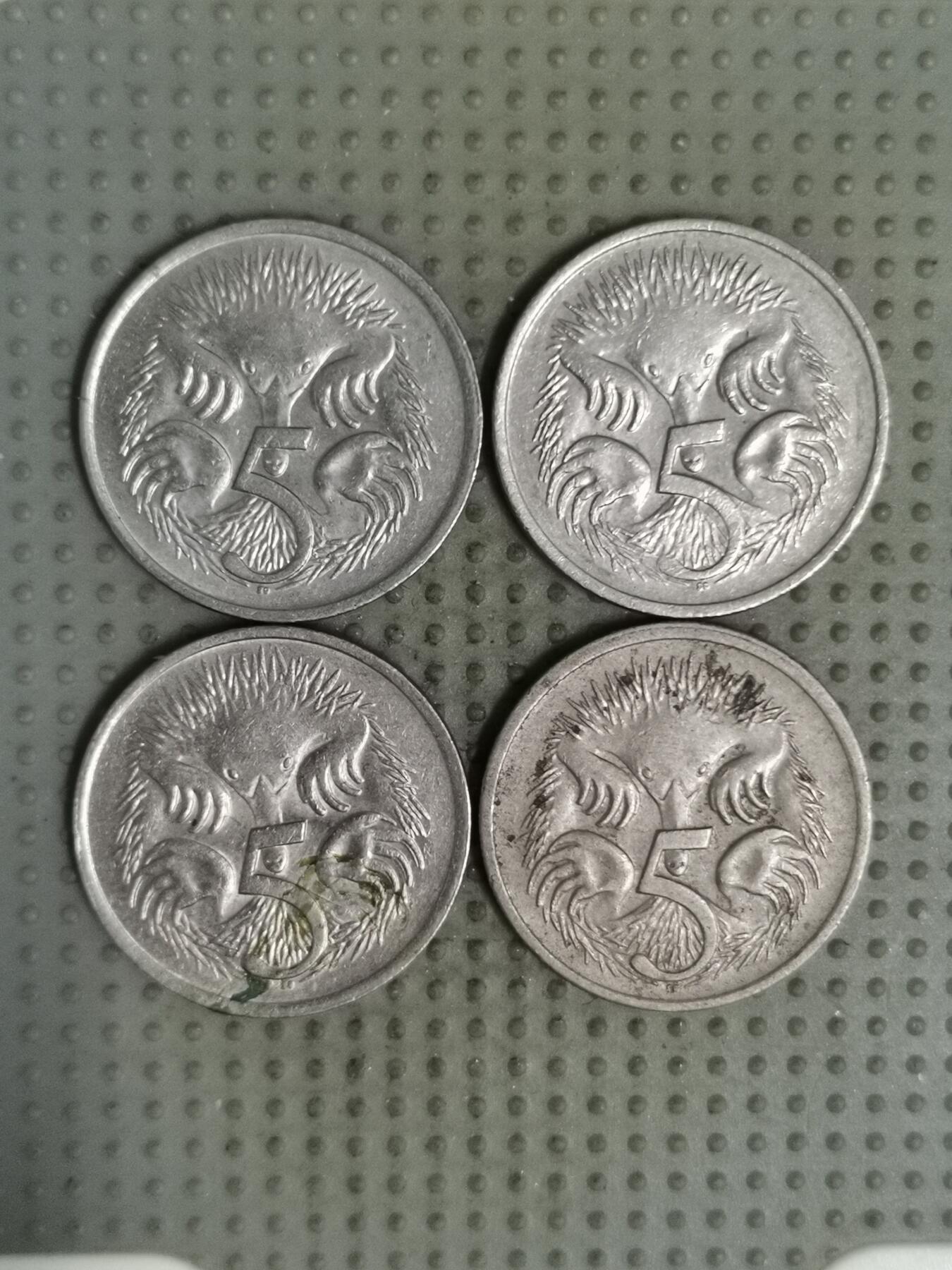 2025年第132场各国散币拍卖（总第132场） 澳大利亚5分4枚