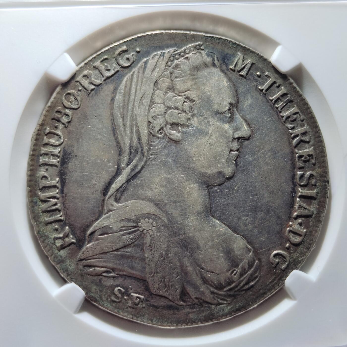 中外钱币第六场 NGC-XF奥匈帝国1780年大奶妈银币早期版