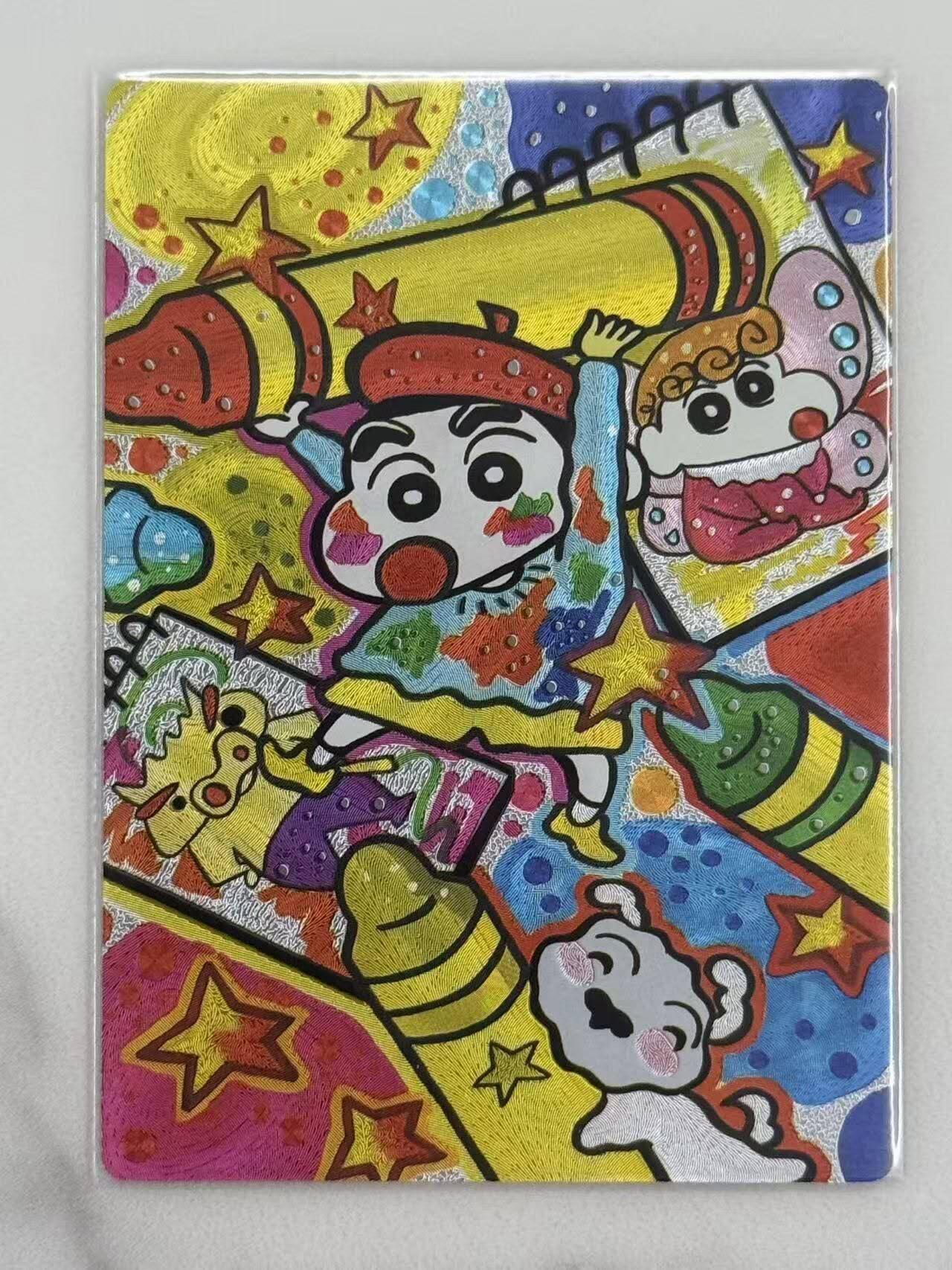 龙虎卡牌六六场 （无佣金，周六结拍，欢迎送拍） 粗闪卡 奇点 蜡笔小新3