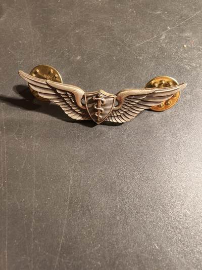 老王徽章第168期 - 美国空军军医技能章 925银 2英寸    梅耶厂