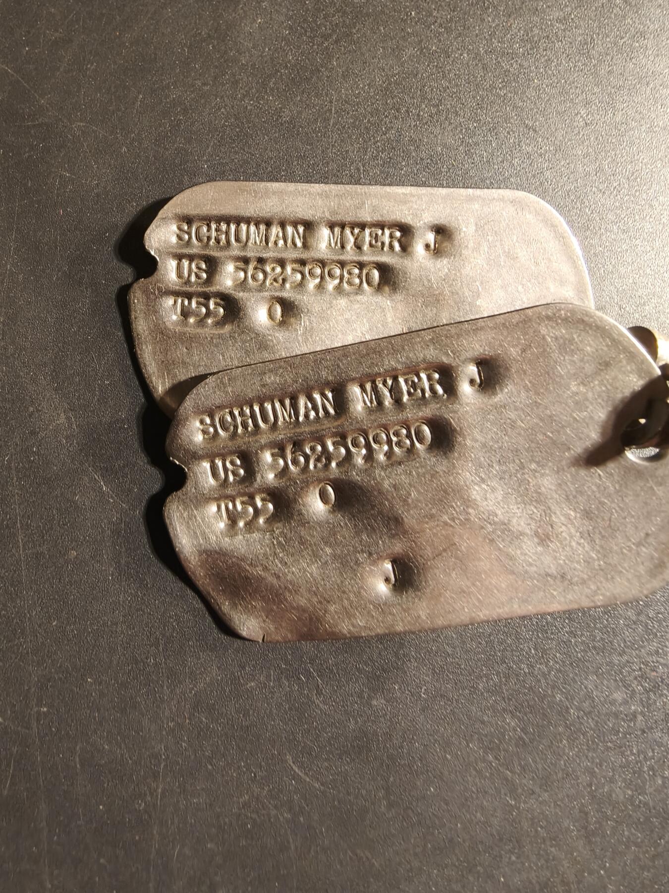 老王徽章第168期 美军狗牌一组     50年代版本    犹太教