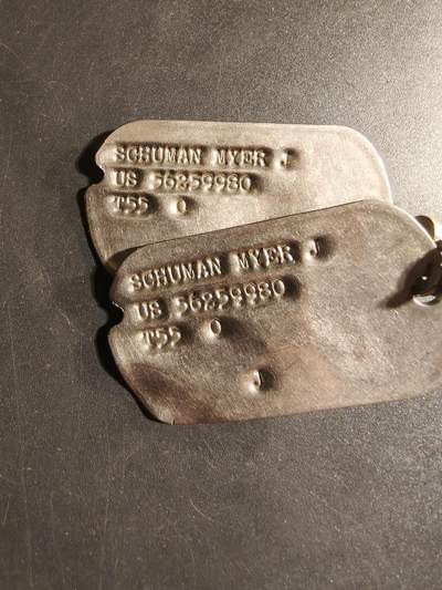 老王徽章第168期 - 美军狗牌一组     50年代版本    犹太教