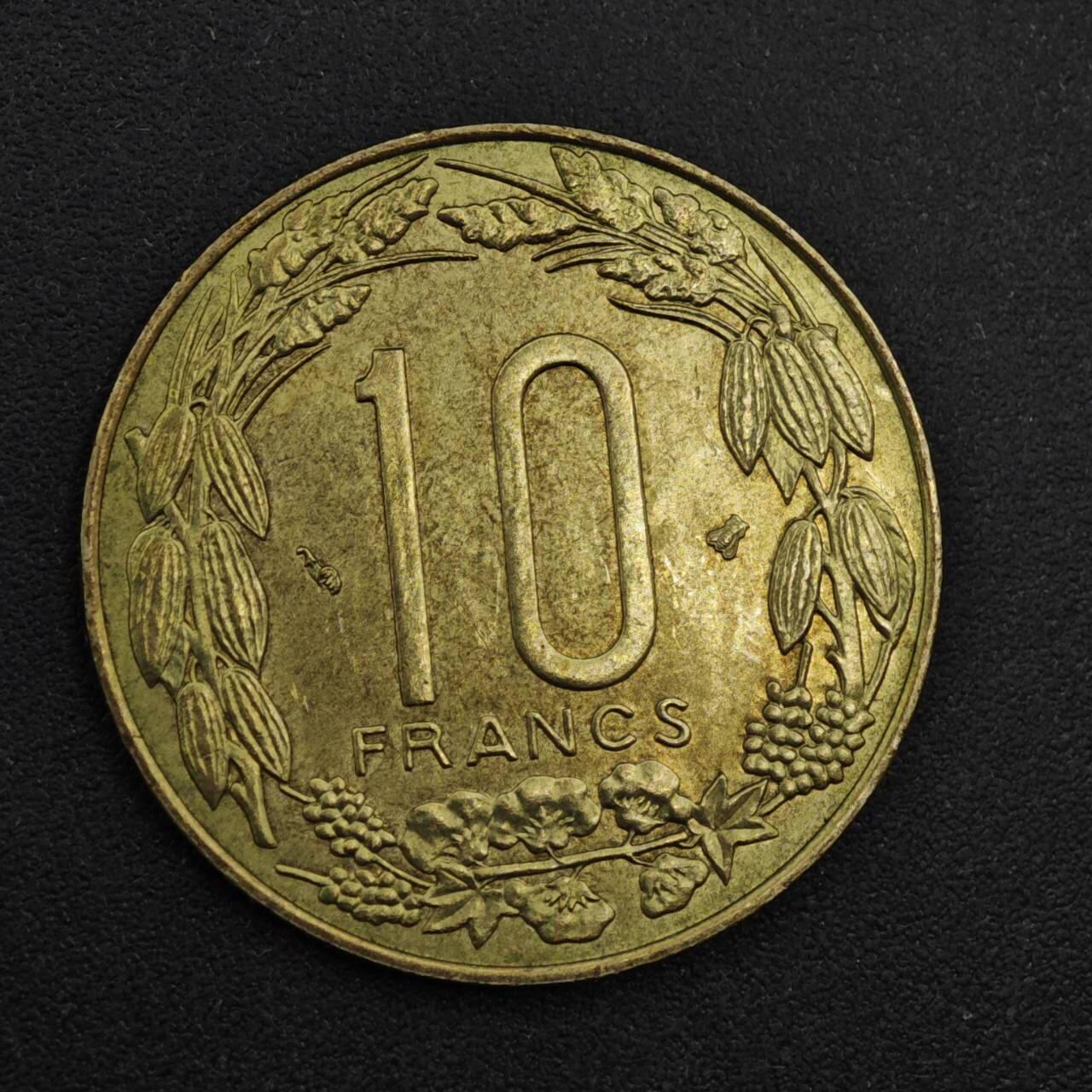 【淘币小摊】实时拍第八百一十八拍   散币小银币场   满百包邮可预留二周 每周一统一发货   中非1996年10法郎铜币