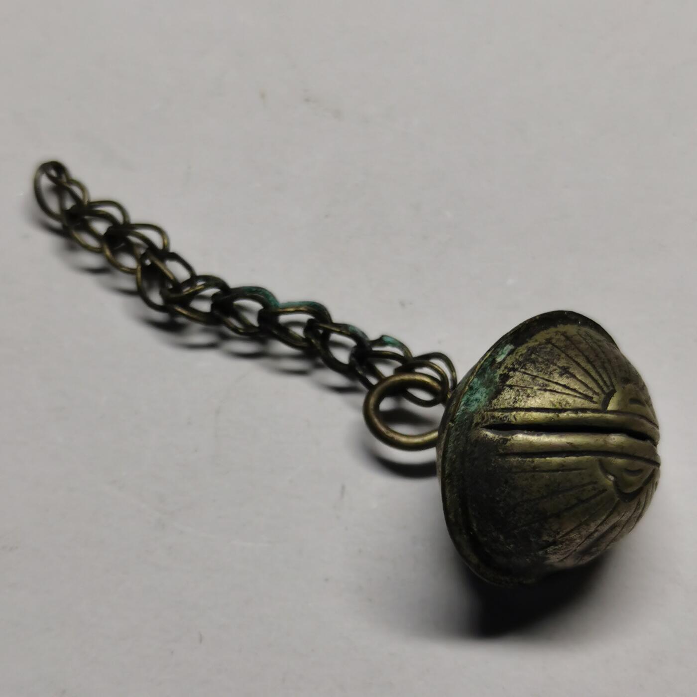 杂件专场86期 清代老银铃铛链