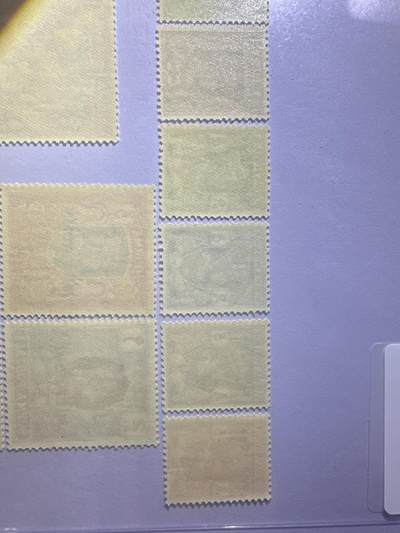 12.26邮票专场 英属缅甸 乔治六世 雕刻板复刻16枚