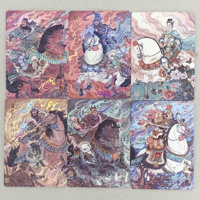 龙虎卡牌六六场 （无佣金，周六结拍，欢迎送拍） - 彩闪6张 百里 冯涛-五虎将&扈三娘