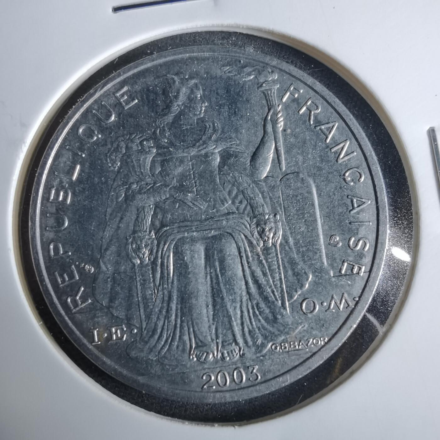 沼泽如烟--第921场 法属新喀里多尼亚2003年5法郎