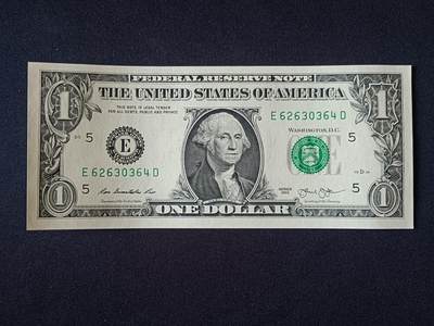 【游宝拍卖】乙巳蛇年92期 第四季首拍场  - 美国-1美元【SERIES-2013 E5里士满 全新UNC】