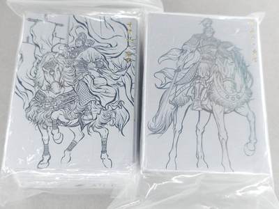 龙虎卡牌六六场 （无佣金，周六结拍，欢迎送拍） - 彩闪线稿119张全 卡德曼盲盒 张建东水浒全套