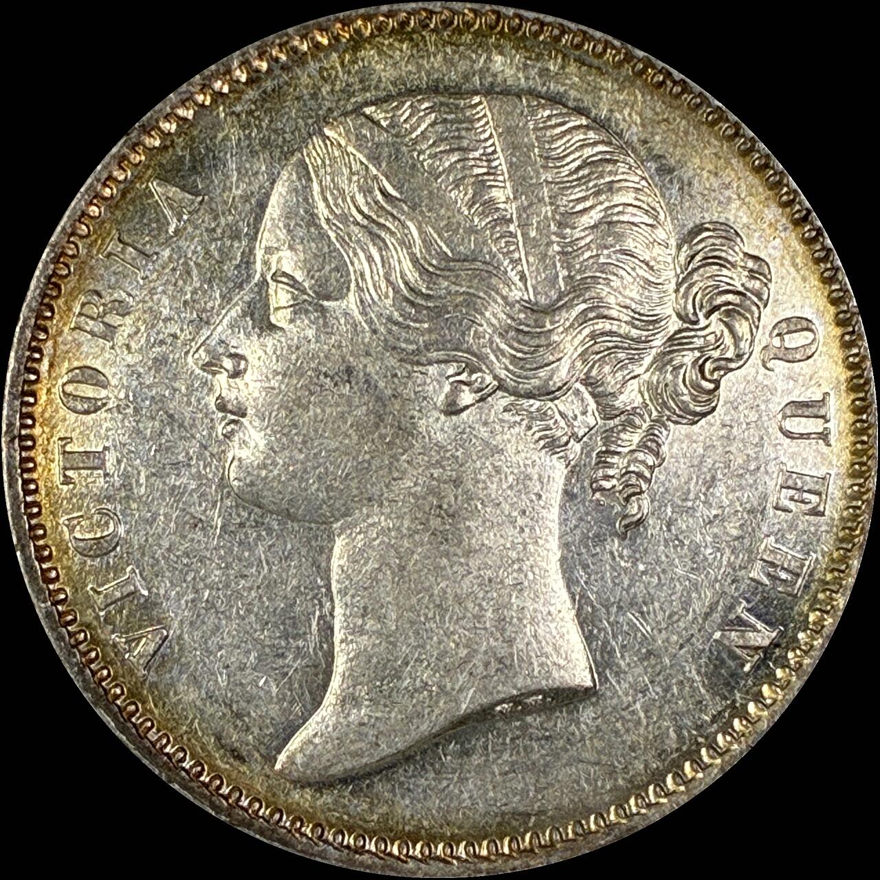 【雨安】【直播拍卖】【世界币章118期-裸币】2025-12-05 周五 19:30 保真 [裸币各国] India 英属印度 1卢比 1840年 维多利亚